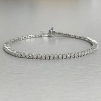 Diamond Tennis Bracelet (2.23 ct Diamonds) in White Gold
