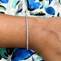Diamond Tennis Bracelet (2.23 ct Diamonds) in White Gold