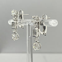 Beauvince Azea Diamond Earrings 3.71 Carat Diamonds in White Gold