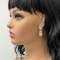 Beauvince Ariana Diamond Earrings (6.91 ct Diamonds ) in Rose Gold & Platinum