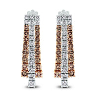 Lisa Rose Diamond Earrings (4.89 ct Diamonds) in Gold