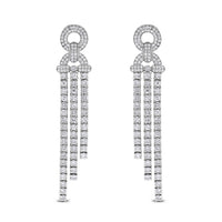 Beauvince Destiny Diamond Earrings (4.31 ct Diamonds) in White Gold