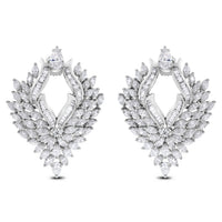 Beauvince Ayana Diamond Earrings (10.92 ct Diamonds) in White Gold