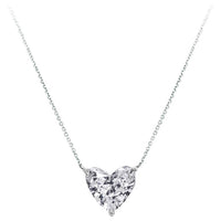 Beauvince GIA Certified 1.61 Ct Heart Shape EVS1 Diamond Custom Pendant or Ring