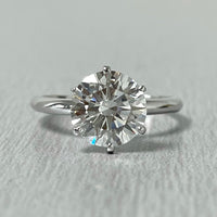 Beauvince GIA 2.00 Carat Round H Internally Flawless Engagement Ring