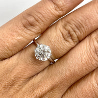 Beauvince GIA 2.00 Carat Round H Internally Flawless Engagement Ring
