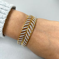 Beauvince Curves Diamond Bangles Set (7.70 ct Diamonds) in 18K Gold