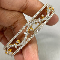 Beauvince Bloom Diamond Bangles Set (14.15 ct Diamonds) in 18K Gold