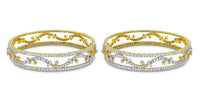 Beauvince Bloom Diamond Bangles Set (14.15 ct Diamonds) in 18K Gold