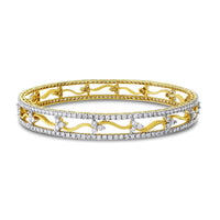 Beauvince Sheena Diamond Bangles (10.59 ct Diamonds) in Gold