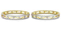Beauvince Sheena Diamond Bangles (10.59 ct Diamonds) in Gold
