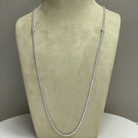 Tennis Opera Convertible Necklace (21.40 ct GH VVS-VS Diamonds) in 18K White Gold