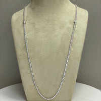Tennis Opera Convertible Necklace (21.40 ct GH VVS-VS Diamonds) in 18K White Gold