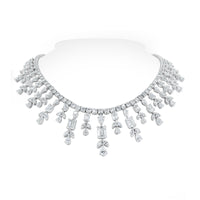 Michelle Diamond Necklace (26.31 ct Diamonds) in White Gold