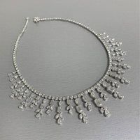 Michelle Diamond Necklace (26.31 ct Diamonds) in White Gold
