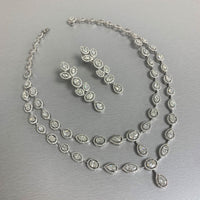 Tara Diamond Earrings (6.59 ct Diamonds) in White Gold