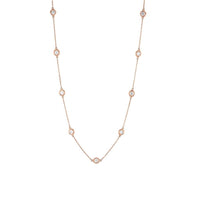 Diamonds by the Yard Station Necklace (1.15 ct Diamonds) in Rose Gold