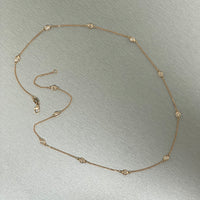 Diamonds by the Yard Station Necklace (1.15 ct Diamonds) in Rose Gold