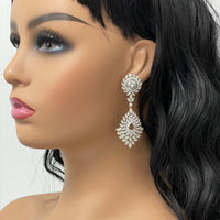 Lola Diamond Necklace & Earring Suite (31.39 ct Diamonds) in White Gold