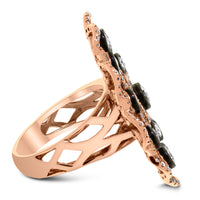 Beauvince Flora Diamond Ring (2.11 ct Diamonds) in Rose Gold