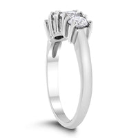 4 Stone Diamond Ring (0.96 ct Diamonds) in Platinum