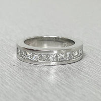 Chunky Channel Set Princess Band (1.25 ct Diamonds) in Platinum