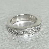 Chunky Channel Set Princess Band (1.25 ct Diamonds) in Platinum