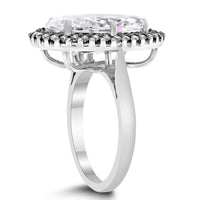 The Antique Engagement Ring (6.20 ct Oval KVVS2 IGI Diamond) in Platinum