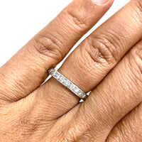 Channel Set Eternity Band (1.30 ct Diamonds) in White Gold
