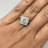 Gatsby Engagement Ring (0.95 ct Diamonds) in Gold