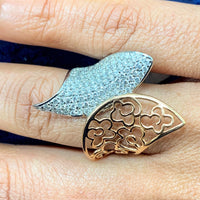 Beauvince Lolita Floral Diamond Ring (1.33 ct Diamonds) in Gold