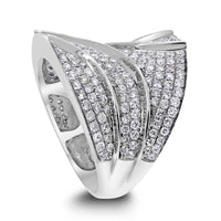 California Diamond Band (2.00 ct Diamonds) in White Gold