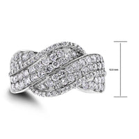 Meera Diamond Band (1.40 ct Diamonds) in White Gold