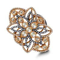 Beauvince Cassandra Diamond Ring (1.89 ct Diamonds) in Rose Gold
