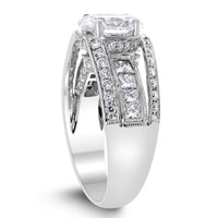 Bridget Engagement Ring (1.56 ct Oval ESI2 EGLUSA Diamond) in White Gold