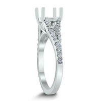 Livia Engagement Setting Bridal Set for a 1.75 ct Round (0.49 ct Diamonds) in White Gold