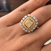 Genevieve Yellow Diamond Cocktail Ring (3.08 ct Diamonds) in Gold