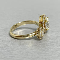 Beauvince Peek a Boo Diamond Ring (1.63 ct Diamonds) in Yellow Gold