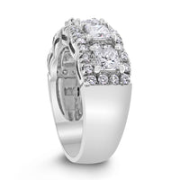 Elana Halo Diamond Band (2.00 ct Diamonds) in White Gold