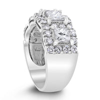 Elina Halo Diamond Band (2.86 ct Diamonds) in White Gold