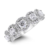 Center Of My World Diamond Band (1.77 ct Diamonds) in White Gold