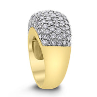 Beauvince Chunky Infinite Diamond Band (4.00 ct Diamonds) in Two Tone Gold