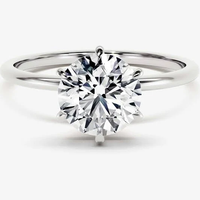 Beauvince GIA 2.00 Carat Round H Internally Flawless Engagement Ring