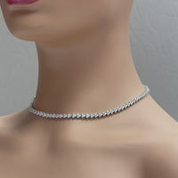 Directions Diamond Tennis Necklace (9.00 ct Diamonds) in White Gold