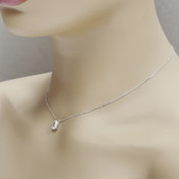 Solitaire 1.00 ct Pear Shape IVS2 GIA Diamond Pendant in White Gold