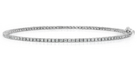 Diamond Tennis Bracelet (2.08 ct Diamonds) in White Gold