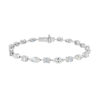 Beauvince Liza Bracelet (5.69 ct Diamonds) in Platinum