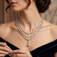 Beauvince Reverie Necklace (45.82 ct Diamonds) in Platinum