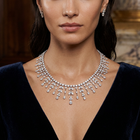 Beauvince Garden of Eden Necklace (20.04 ct Diamonds) in 18K White Gold