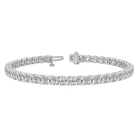 Beauvince Diamond Tennis Bracelet (9.60 ct Diamonds) in White Gold